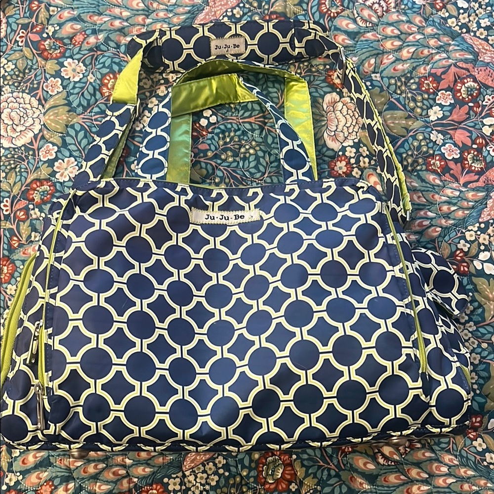 Ju-Ju-Be Royal Envy Blue Diaper Bag set